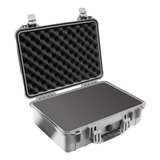 Pelican 1500 Case With Foam (silver)