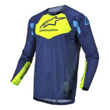 Jersey Alpinestars Kids Racer Factory Azul Amarillo