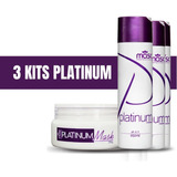 Kit 3 Shampoo Roxo+máscara Platinum Loiro Platinado Grisalho