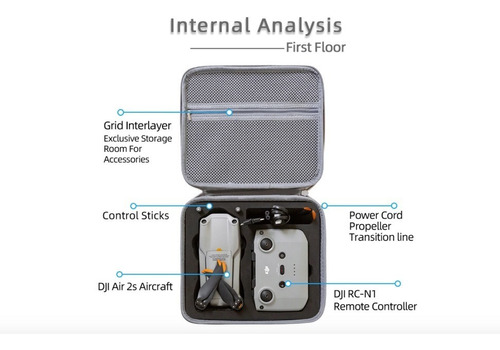 Maleta Maletín Estuche Dji Original Mavic Air 2 Air 2s