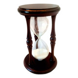 Reloj De Arena Grande 17 X 10 Cm Madera Torneada