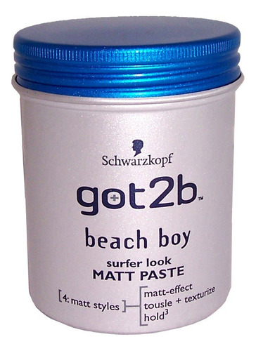 Schwarzkopf Got2b Beach Boy Surfer Look Pasta Mate 3.4 Fl O.