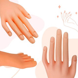 Mano O Pie De Práctica Para Uñas Nails 1 Pieza Realistas