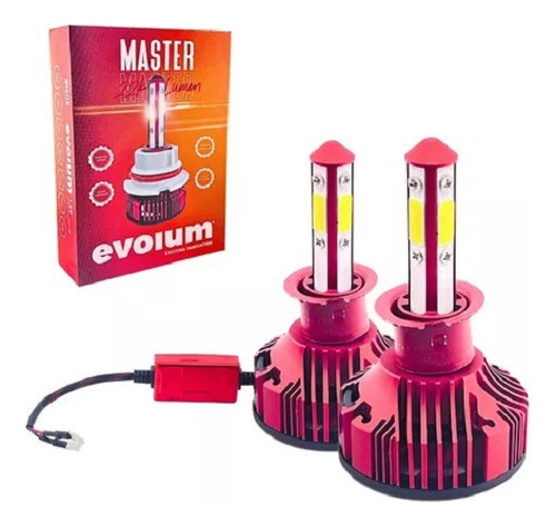 Kit Led Evolum Master Focos H3 6500k 45w 22000lm