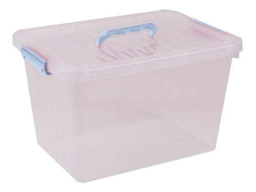 Caja Organizadora Plastica Con Tapa Y Manillas Grande 24 Lt