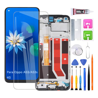 Pantalla Para Oppo A53 A53s 4g Cph2127 Display Con Marco | Meses sin interés