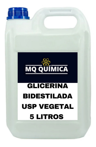 5 Litros Glicerina Vegetal + Laudo E Nf