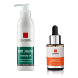  Kit Matt Balance Cleansing Gel + Radian C  Serum Lidherma 