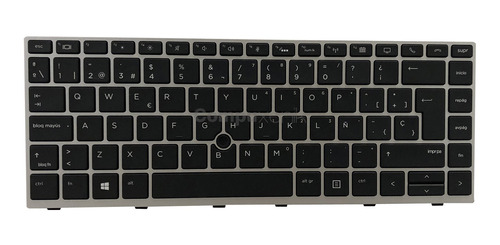 Teclado Hp 840 G5 840 G6 745 G5 745 G6 Lum Neg Esp Marco Pta