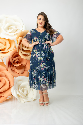 Vestido Longo Verão Premium Plus Size *tecido Não Amassa*