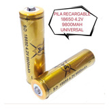 Bateria Recargable 18650 3.7v 9800 Mah Pilas Paquete 10 Pzas