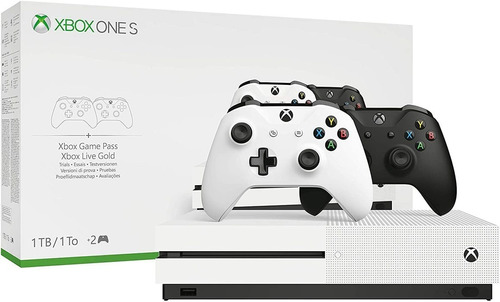 Xbox One S 1tb 1 Tb + 2 Controles Nueva Sellada 