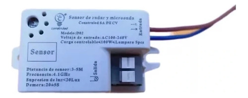 Sensor Deteccion Movimiento Microondas 360° 100w Antirrobo