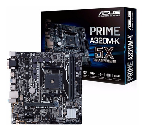 Motherboard Asus Prime A320m-k Am4 Ddr4 Amd A320 Hdmi !!!