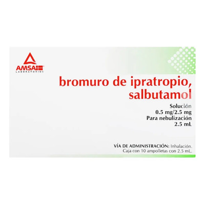 Ipratropio\u002F Salbutamol Solución Nebulizar C\u002F10 Ampolletas | Envío gratis