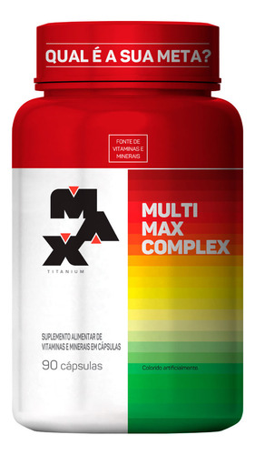Multimax Complex Pote Com 90 Cápsulas Max Titanium