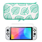 Combo Estuche Animal Crossing +vidrio Compatible Switch Oled