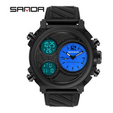 Reloj Sanda 3002, Táctica Luminoso Impermeable Led