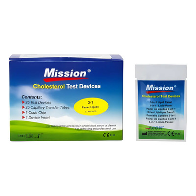 Panel Mission 3 En 1 Para Detección De Lípidos - Caja Con 25 | Envío gratis