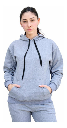 Buzo Canguro Mujer Frizado - Con Capucha - Hoodie Premium