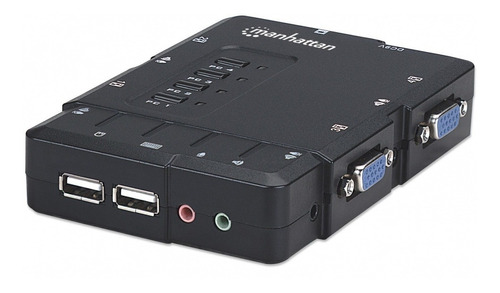 Switch Manhattan Kvm De 4 Puertos Usb Vga