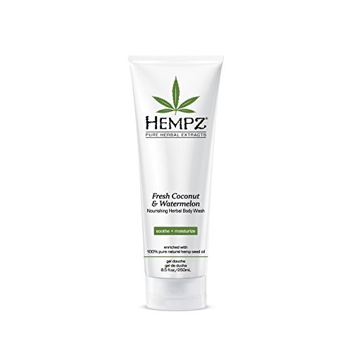 Hempz Herbal Body Wash, Blanco Perlado, Coco Fresco / Sandí