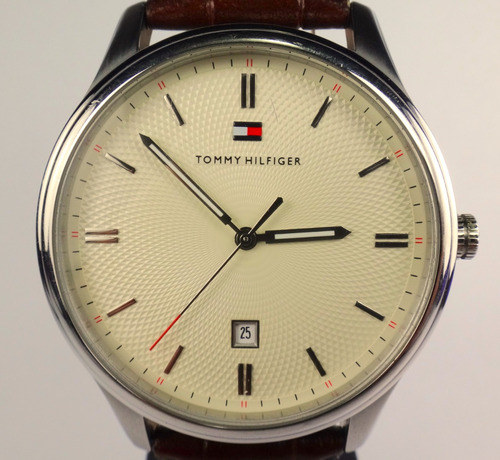 Reloj Tommy Hilfiger Th1710282 Café Acero Y Piel