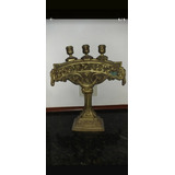 Candelabro Antiguo De Bronce ( No Hago Envíos 