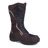 Botas Hombre Moto Biker Doble Proposito Workland 76227 Café