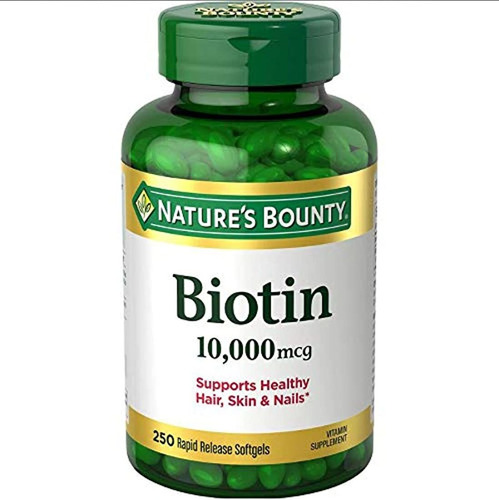 Nature's Bounty Biotina 10.000 Mcg, 250 Cápsulas Blandas De