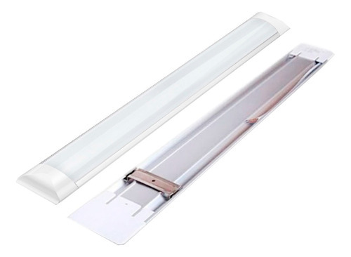 Luminária Linear Sobrepor Led Slim 40w Branco Frio 120cm 40/36w