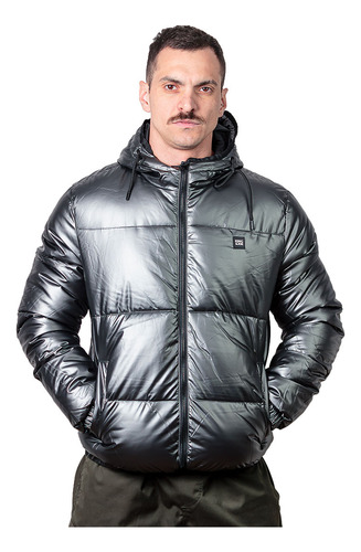 Jaqueta Kingejoe Puffer Bobojaco Capuz Masculina Inverno