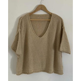 Divino Sweater Beige Mujer. Talle U #sol33