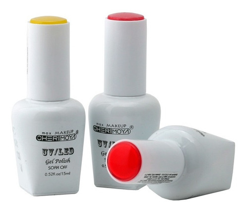 Kit 6 Esmaltes Permanentes Cherimoya Base/top/primer