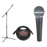 Shure Paquete De Micrófono Vocal Dinámico Cardioide Sm58-lc