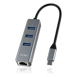 Adaptador Usb C A Ethernet  Hub Usb-c Jeswo Con Ethernet Ada