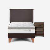 Cama Classique+ 1,5 Plazas + Muebles Maurice Chocolate