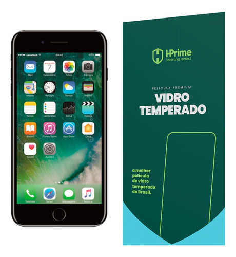 Película Hprime Vidro Temperado 9h Para iPhone 7 Plus 8 Plus