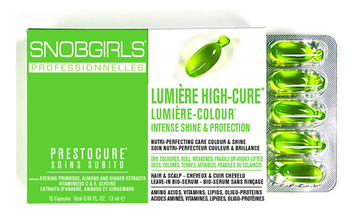 Snobgirls Lumiere Colour - Aceite Para El Cabello Sin Enjuag