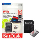 Cartao Memoria.sd Sandisk 64gb Ultra Microsdxc Original C/nf