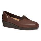 Zapato  Super Comodo Doble Ancho Cafe Dama