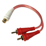 Cable Y Griega 1 Rca Hembra A 2 Rca Macho Audiopipe 15cm