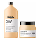 Kit Loreal Absolut Repair  Shampoo 1500 + Mascara 500ml