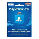 Tarjeta Psn Gift Card $20 Usd Digital Argentina 