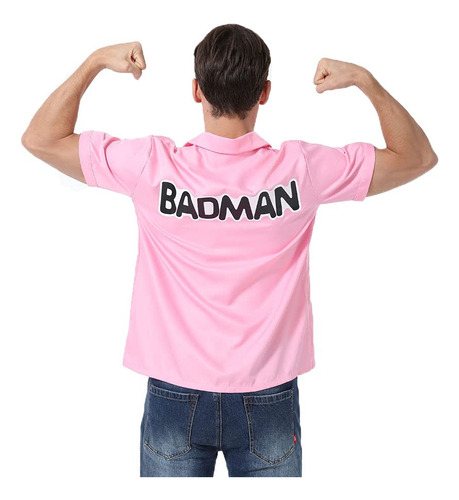 Halloween Anime Men's Badman Vegeta Pink Pink Basic Collar C
