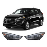 Juego Par Faro Hyundai Tucson 2018 2019 2020 Fondo Negro