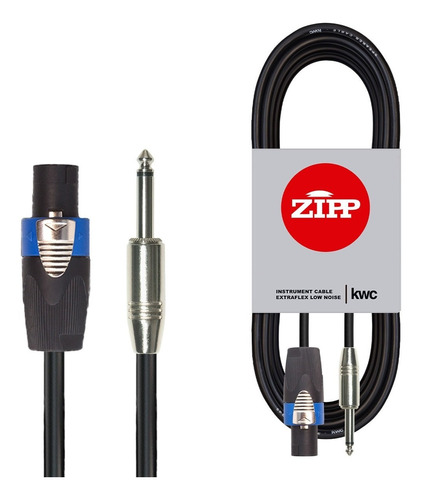 Cable Speakon A Plug  Kwc Zipp 1,5 Metros Para Caja Bafle