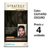 Shampoo Colorante Strategy Men Cabello, Barba Y Bigote 5 Min