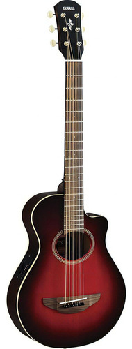 Guitarra Electroacustica Yamaha Apx Traveler Rojo Sombreado Color Dark Red Burst Orientación De La Mano Derecha