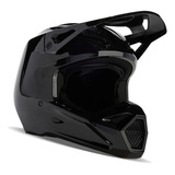 Casco Fox V1 Solid Negro Brillante Motocross Enduro Mips